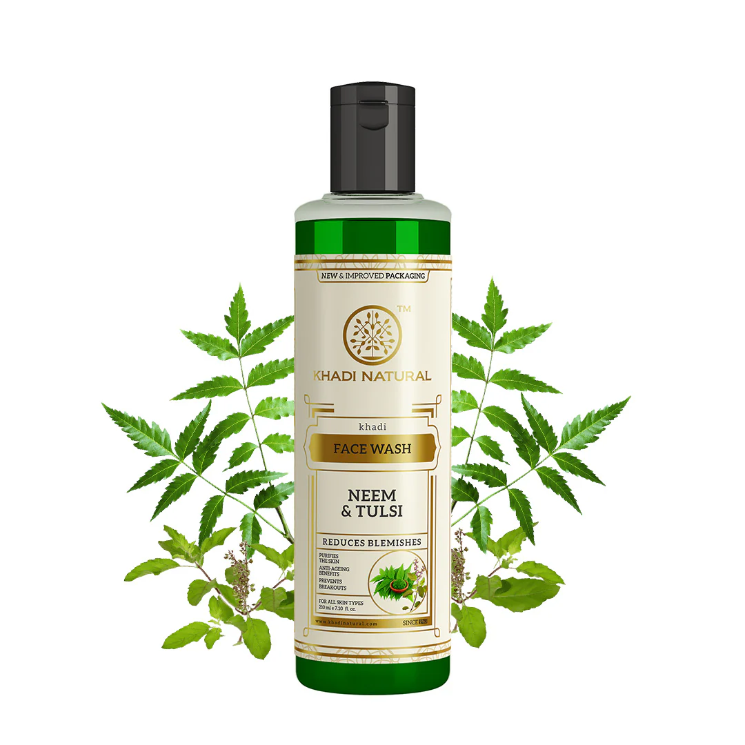 Khadi Natural Neem & Tulsi Face Wash - 210ml - Image 6