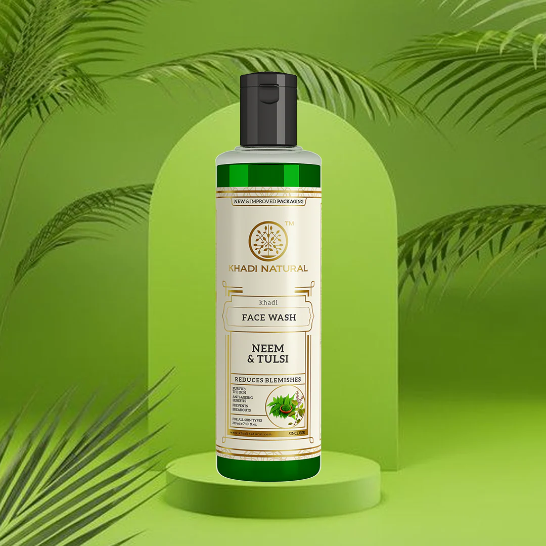Khadi Natural Neem & Tulsi Face Wash - 210ml - Image 7