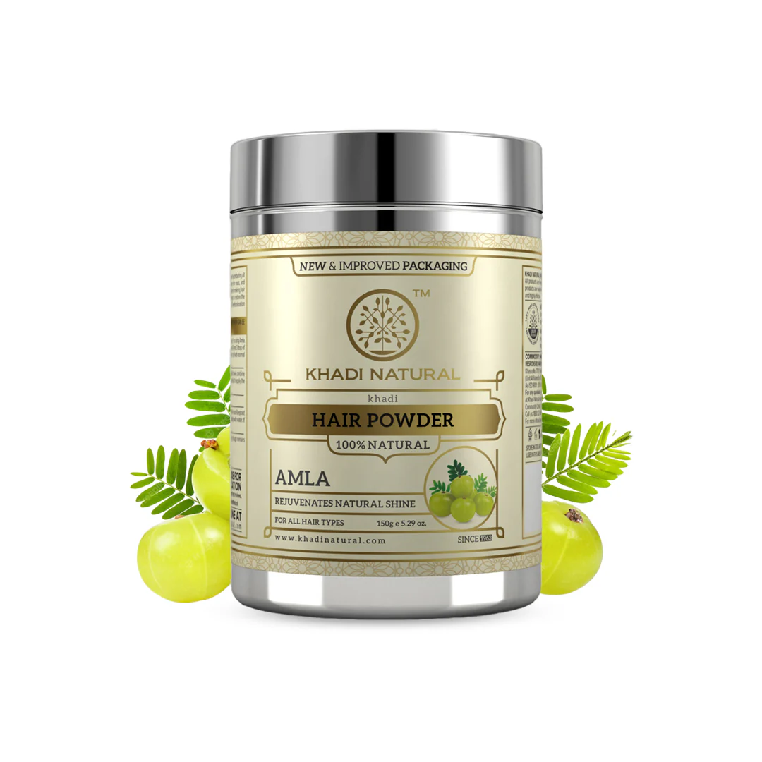 Khadi Natural Organic Amla Hair Color Powder - 150gm - Image 5