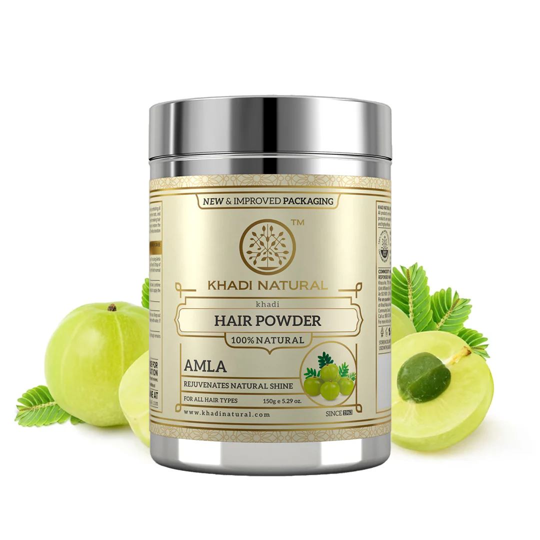 Khadi Natural Organic Amla Hair Color Powder - 150gm - Image 6