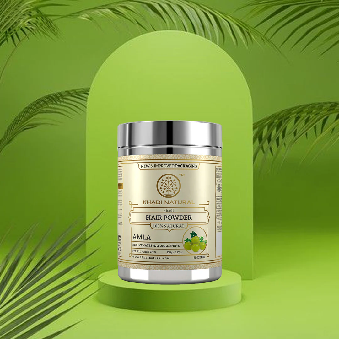 Khadi Natural Organic Amla Hair Color Powder - 150gm - Image 7