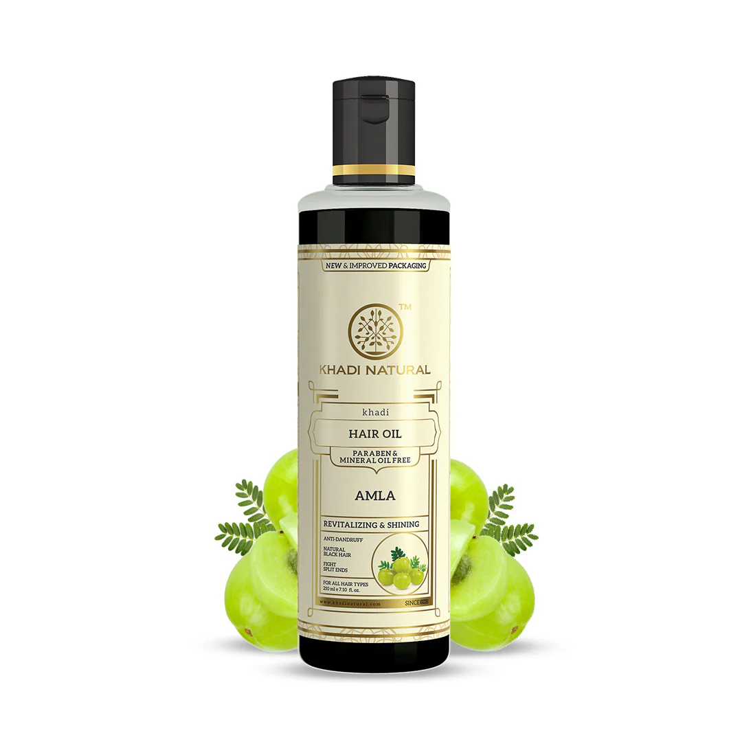 Khadi Natural Pure Amla Hair Oil Paraben & Mineral Free - 210ml - Image 6