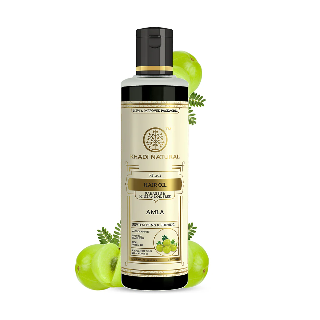 Khadi Natural Pure Amla Hair Oil Paraben & Mineral Free - 210ml - Image 7