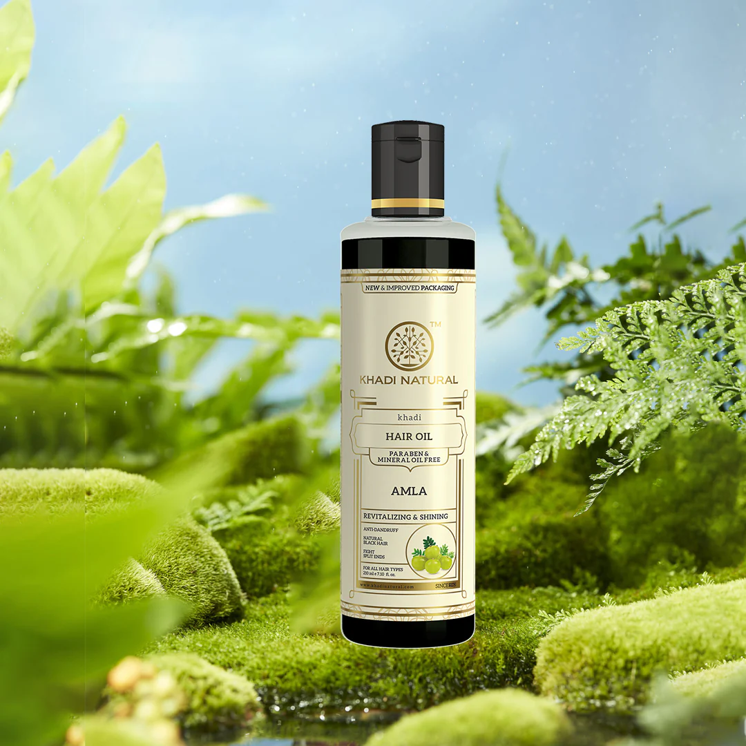 Khadi Natural Pure Amla Hair Oil Paraben & Mineral Free - 210ml - Image 8