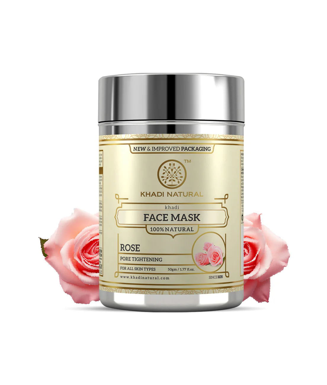 Khadi Natural Rose Face Mask - 50gm - Image 6