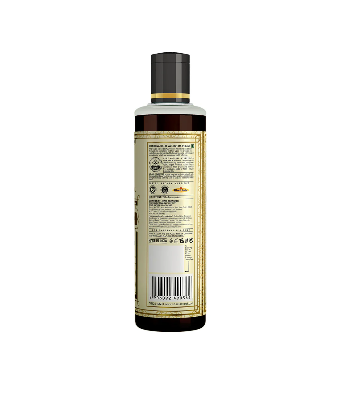 Khadi Natural Woody Sandal & Honey Hair Cleanser SLS & Paraben Free - 210ml Sale - Image 5