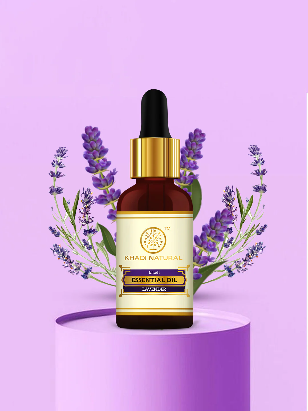 Khadi Natural Lavender Essential Oil - 15ml - Image 6