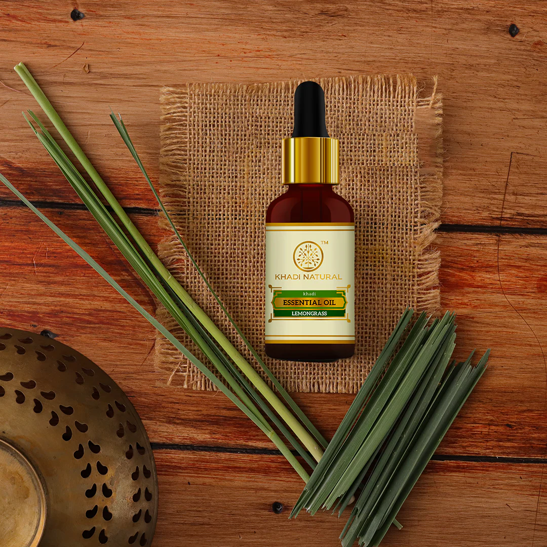 Khadi Natural Lemongrass - Pure Essential Oil - 15ml - Image 6
